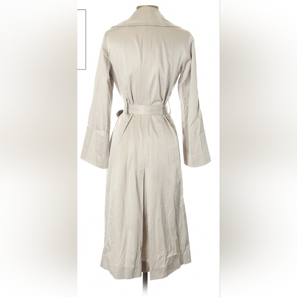 XS Tan Club Monaco Trench Coat - Picture 6 of 7